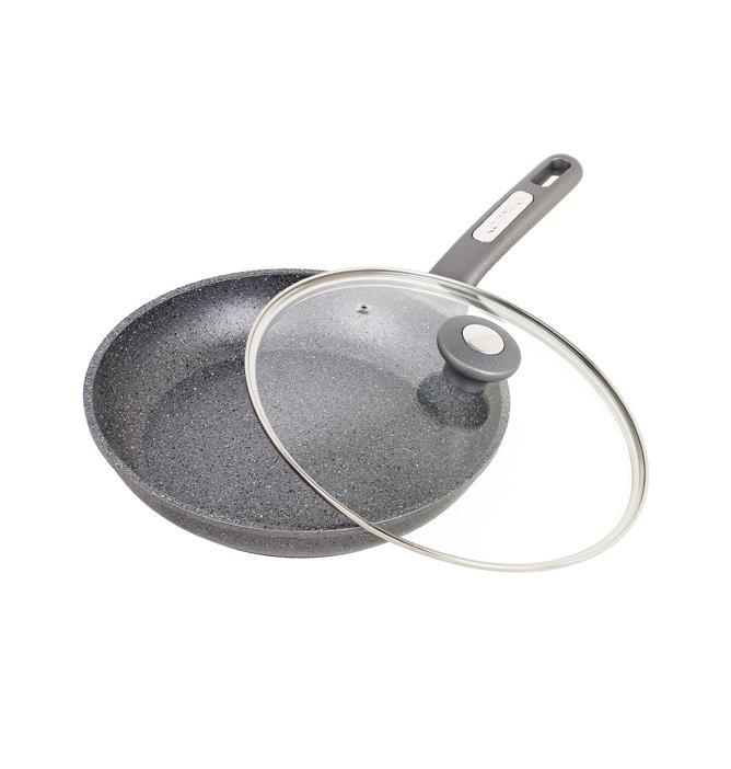 Сковорода Kamille Granite Ø 24 см с крышкой (KM-4271GR) Сковорода Kamille Granite Ø 24 см с крышкой (KM-4271GR)