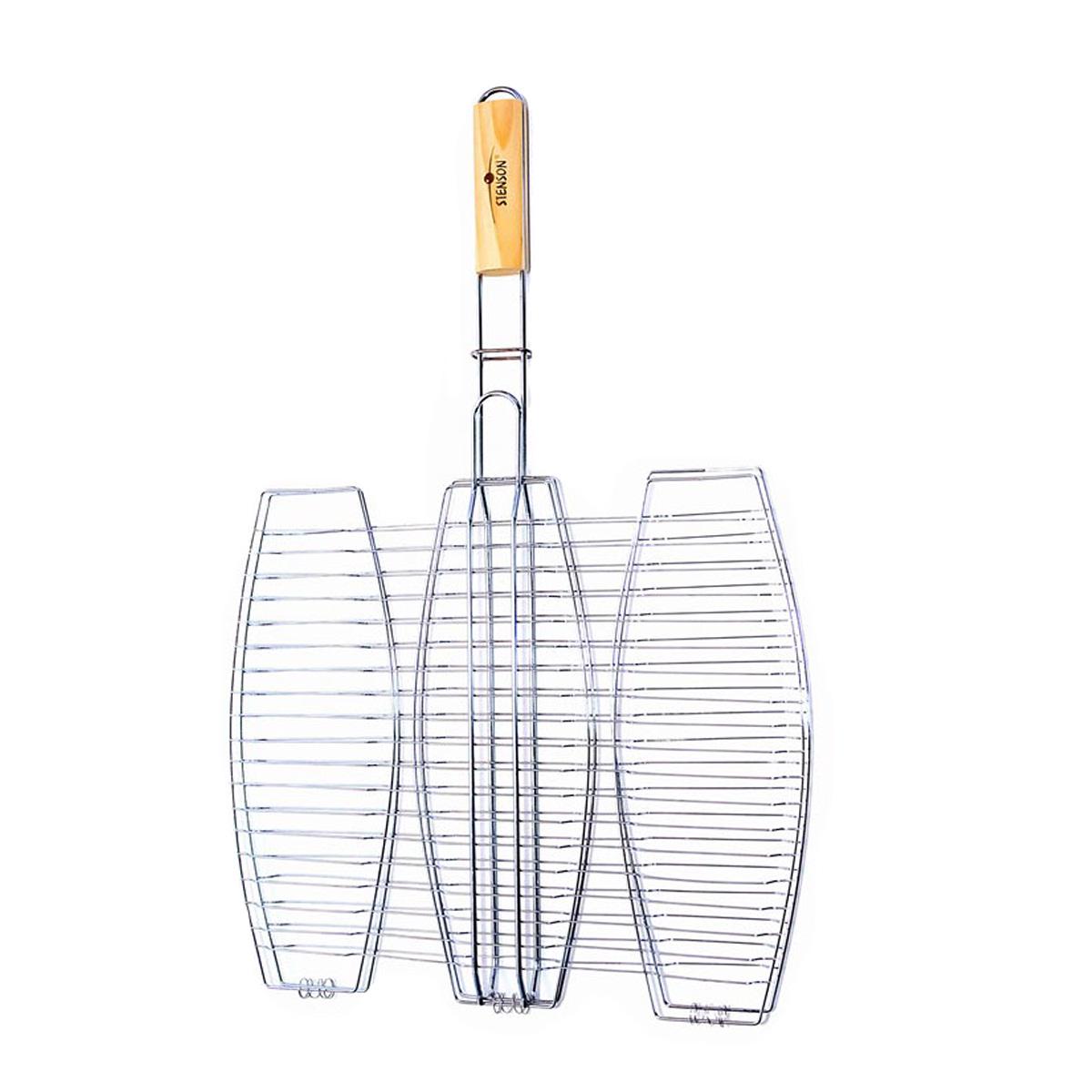 Решетка-гриль для рыбы Stenson 3 секции (MH-0089)