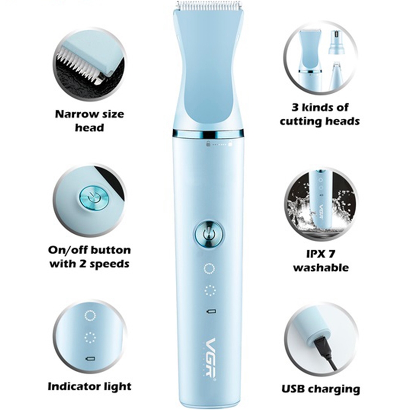 Машинка для стрижки тварин VGR V-205 3в1 акумуляторна (tf7464) - фото 12 Машинка для стрижки тварин VGR V-205 3в1 акумуляторна (tf7464) - фото 12