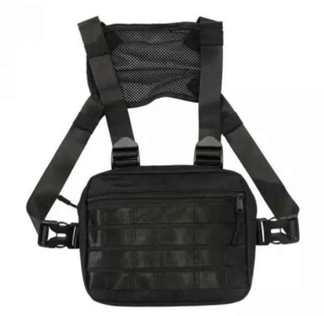 Тактическая нагрудная сумка с Cordura 1000D мужская черная (sp0001281)