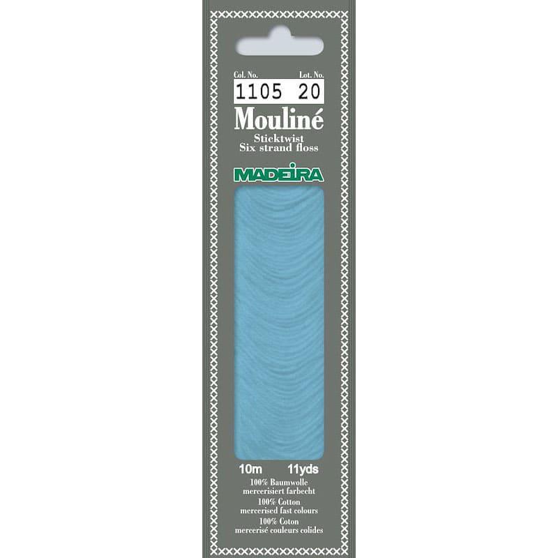 Нитки мулине Madeira 1105 Mouline Небесно-голубой