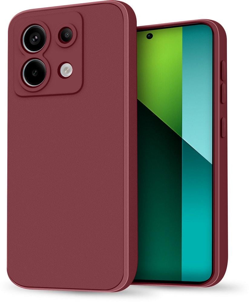 Силиконовый чехол HardCorner Xiaomi Redmi Note 13 Pro 5G (с микрофиброй) Wine (35428-42)