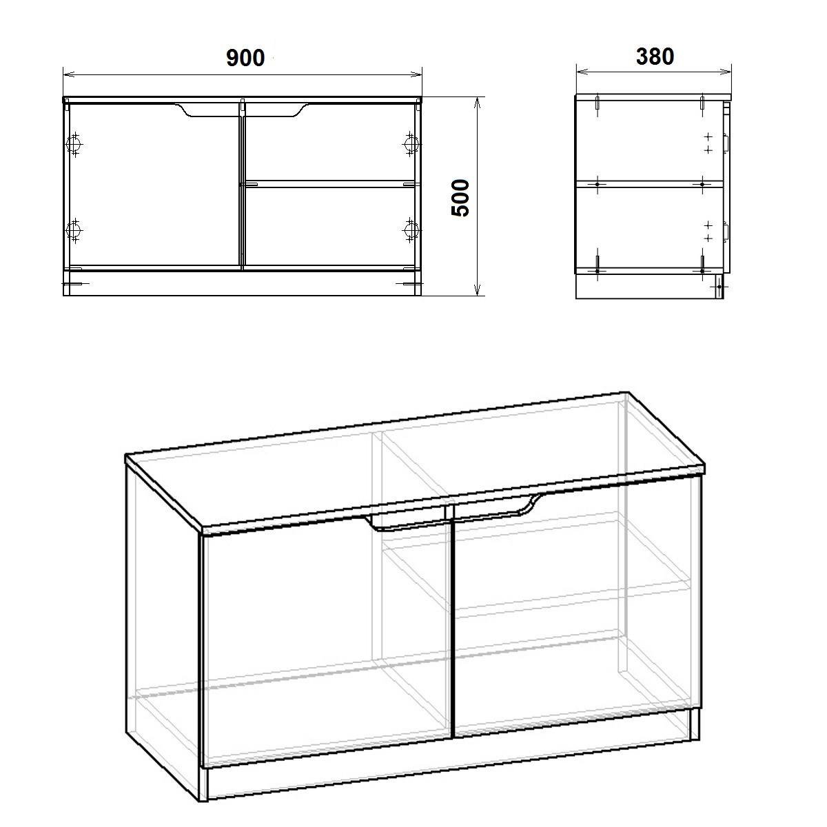 Тумба под обувь Компанит SC-13 90х38х50 см Венге комби (28457791) - фото 2 Тумба под обувь Компанит SC-13 90х38х50 см Венге комби (28457791) - фото 2