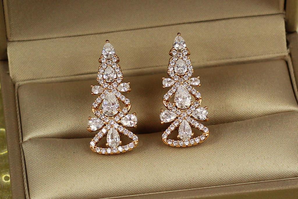 Серьги Xuping Jewelry Елочка 2,7 см Золотистый (2182628745)