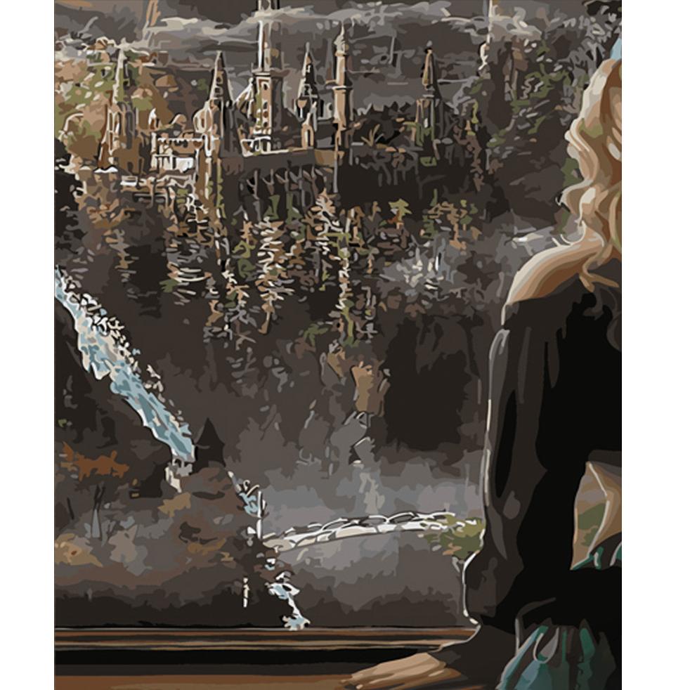 Картина по номерам Strateg Премиум Таинственный замок 40x50 см (GS536)