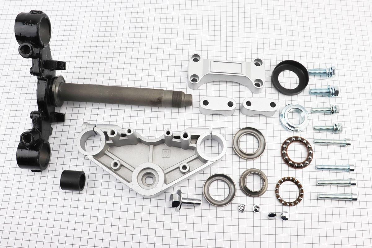 Траверса руля в сборе с верхней пластиной к мотоциклу Viper V150A