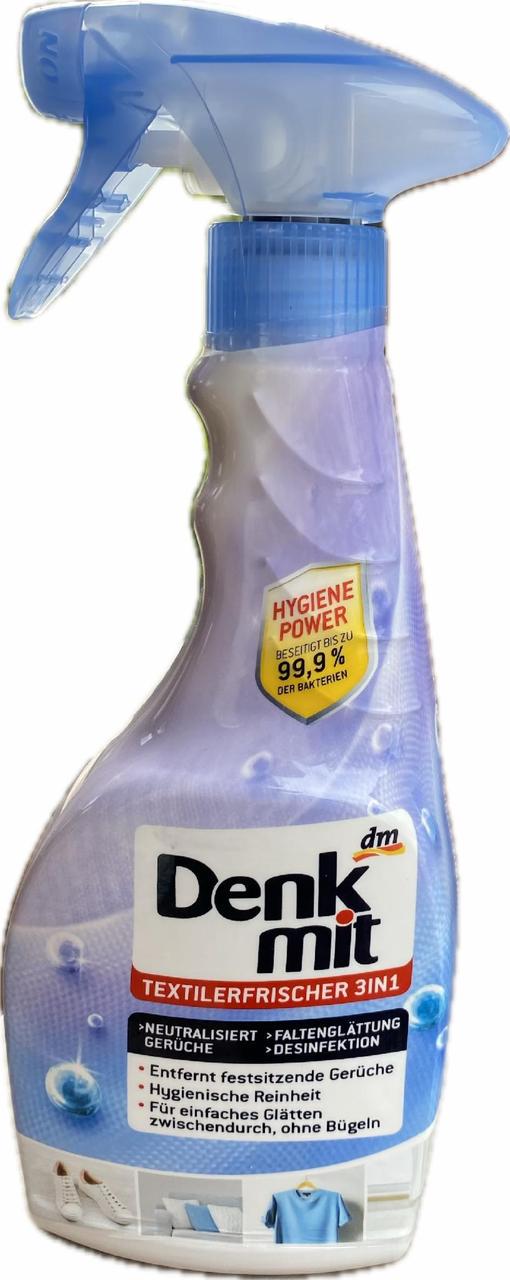 Освіжувач-нейтралізатор запахів Denkmit дезінфікуючий для текстилю та одягу 3в1 0,5 л (2215223789)