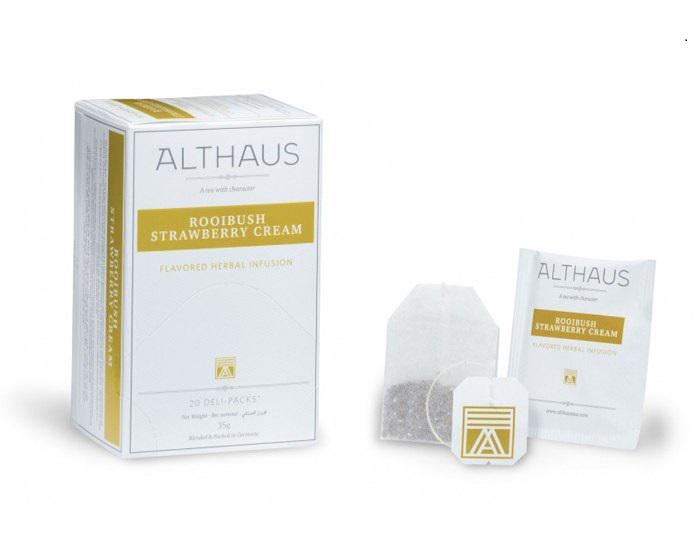 Чай Althaus Rooibush Strawberry Cream 20 пакетиків (10016609) - фото 2