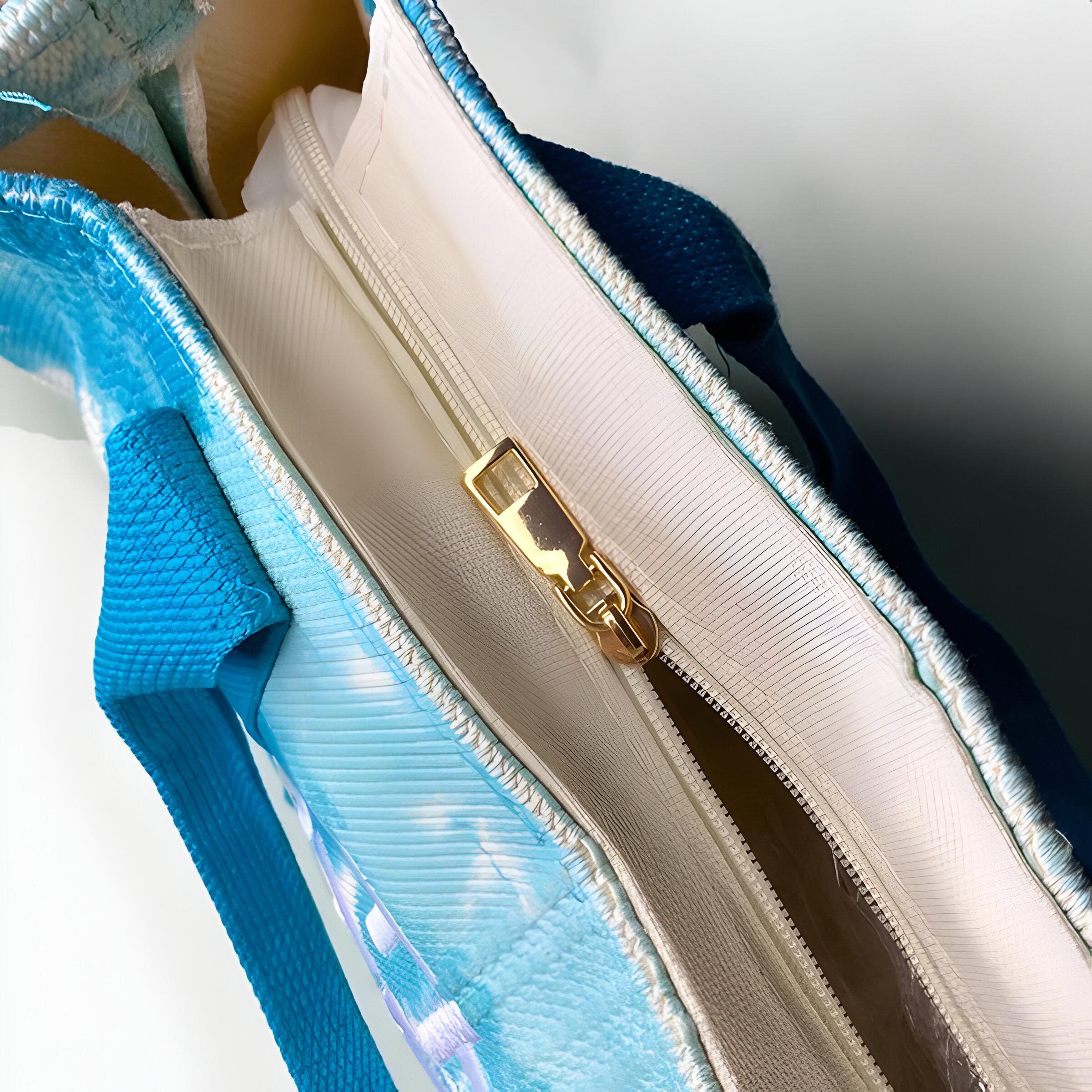 Сумка-шопер большая Голубой (24-499) - фото 2 Сумка-шопер большая Голубой (24-499) - фото 2