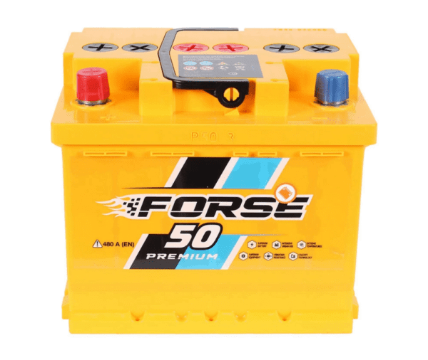 Аккумулятор автомобильный 6CT-50 Forse EN480 50Ah-12V + слева 210х175х175 мм Аккумулятор автомобильный 6CT-50 Forse EN480 50Ah-12V + слева 210х175х175 мм