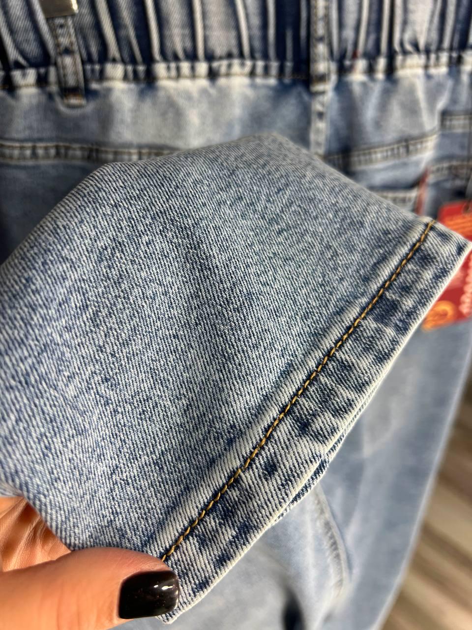 Джинси жіночі Vanver 8083 Mom jeans резинка шнурок на талії стрейчеві банани р. 36 Блакитний (3629) - фото 4 Джинси жіночі Vanver 8083 Mom jeans резинка шнурок на талії стрейчеві банани р. 36 Блакитний (3629) - фото 4