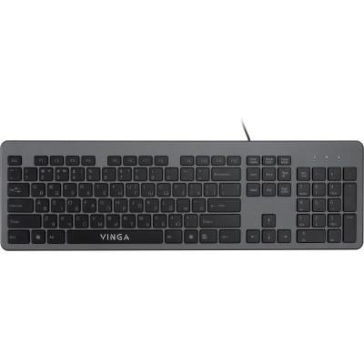 Клавіатура Vinga KB735 Black/Grey (36266304)
