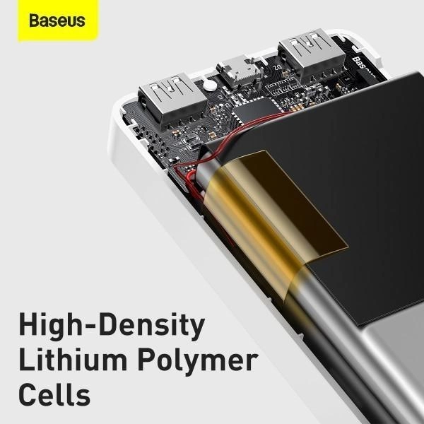 Повербанк Baseus Bipow Digital Display 30000 mAh 15W 3A з підтримкою швидкого заряджання 3A 2USB/1Type-C QC White (11508532) - фото 9