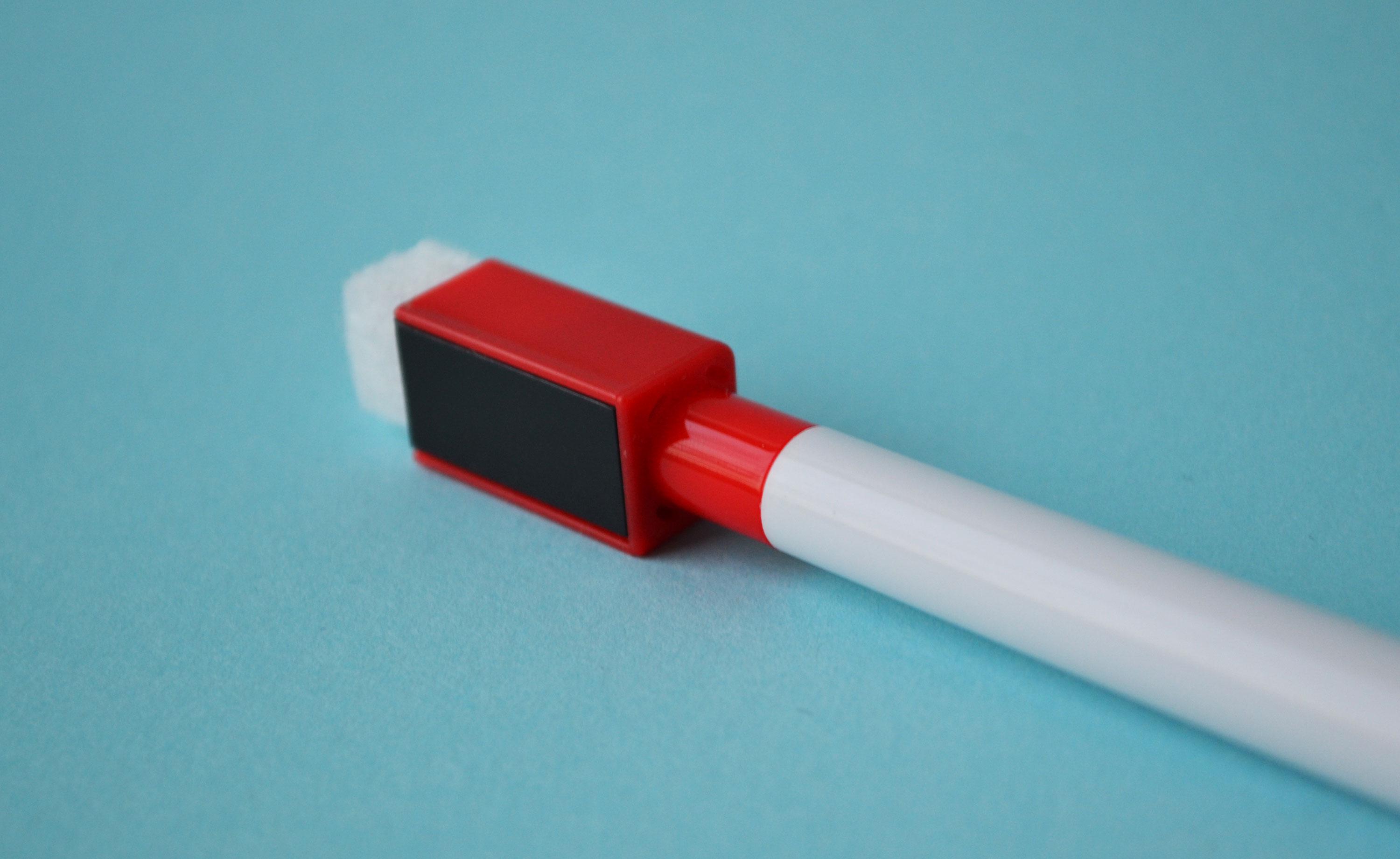 Маркер сухого стирання CLS 2-4 мм для дошки й планера на магніті з губкою Червоний (MG007) - фото 4