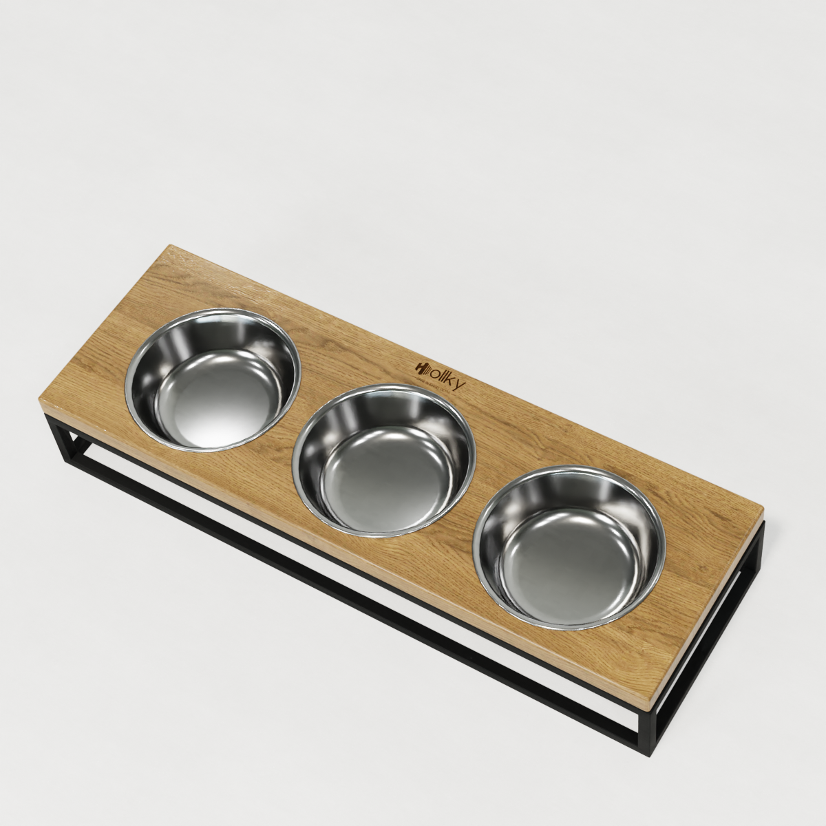 Миски на підставці для котів і маленьких собак Hollky Base Bar 3х0,45 л (Bar-54187-BLNT) - фото 5 Миски на підставці для котів і маленьких собак Hollky Base Bar 3х0,45 л (Bar-54187-BLNT) - фото 5