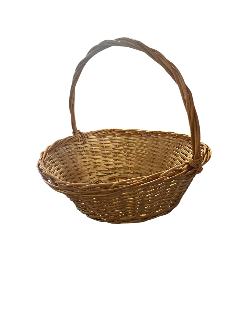 Корзина круглая на корпоративных подарков Сімейний Затишок Коричневый