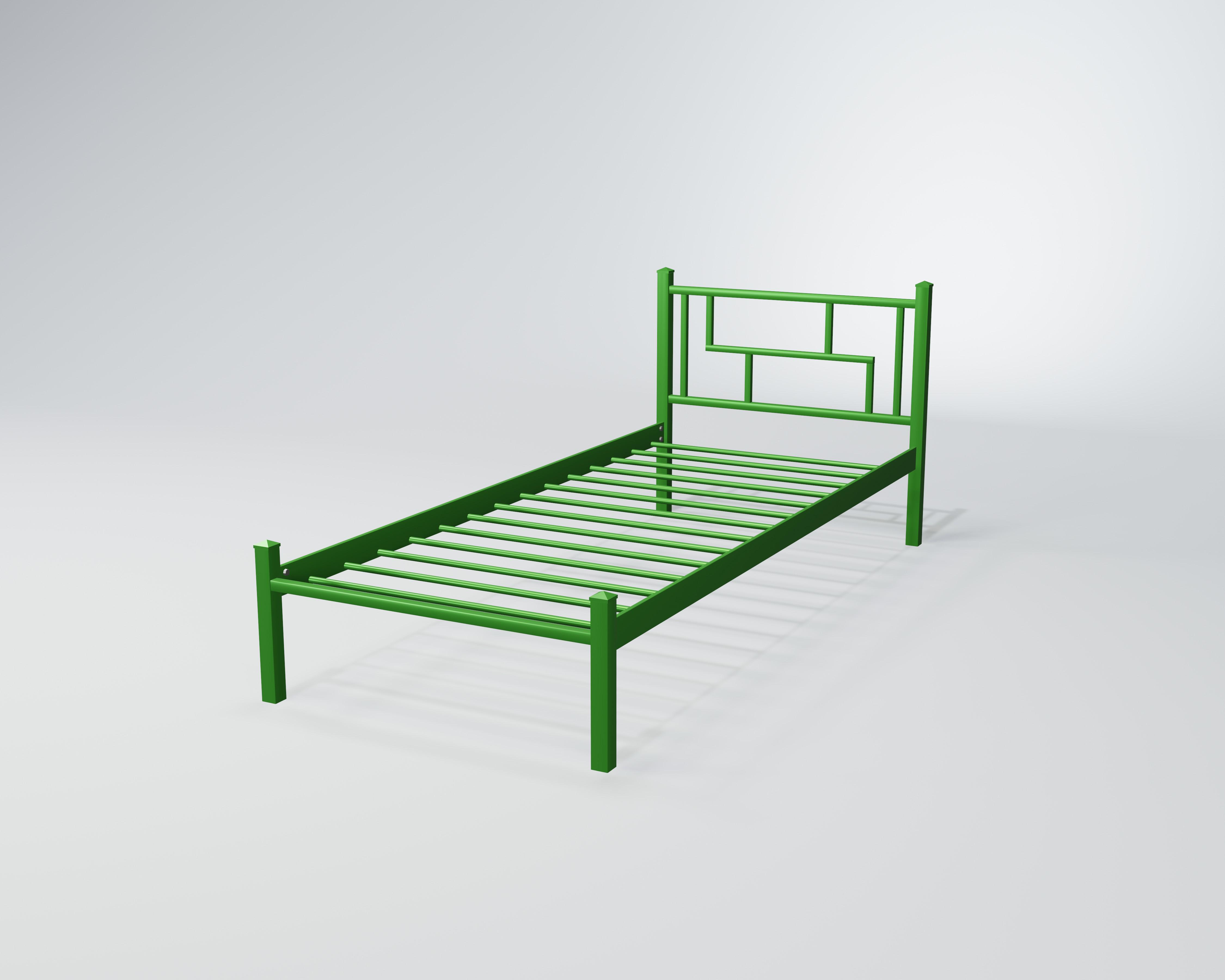 Кровать металлическая Амис Мини 80x200 см Зеленый