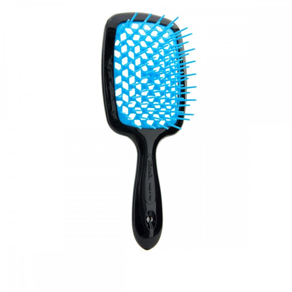 Расческа для волос JANEKE Small Superbrush Черный с синим - фото 1