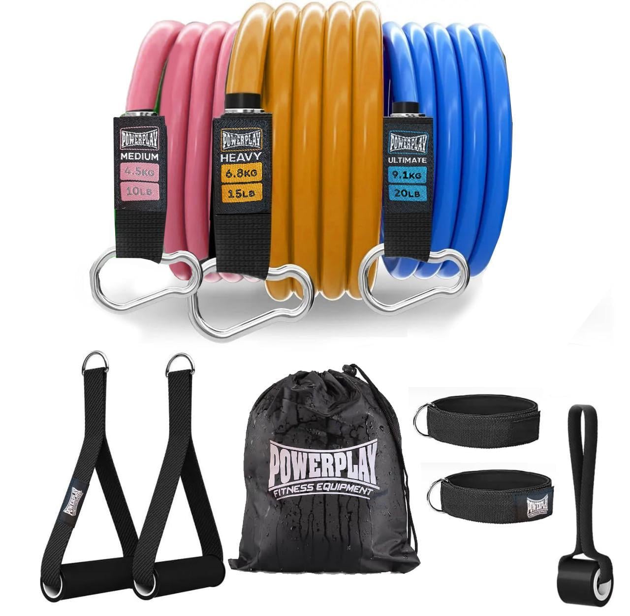 Набор трубчатых эспандеров PowerPlay PP-4101 Expander Tube Set до 18,2 кг 3 шт. (3019802660)