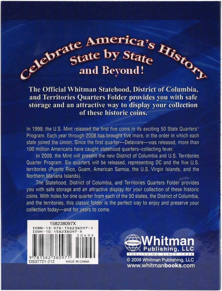 Альбом для монет Whitman США Штати і території США 1999-2009 Синій (А10315) - фото 4