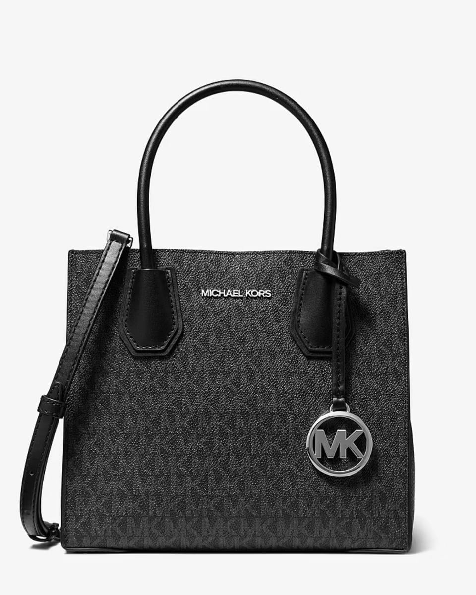Сумка жіноча MICHAEL KORS MERCER MEDIUM LOGO AND LEATHER ACCORDION CROSSBODY 35S1GM9M2B BLACK (4688711)