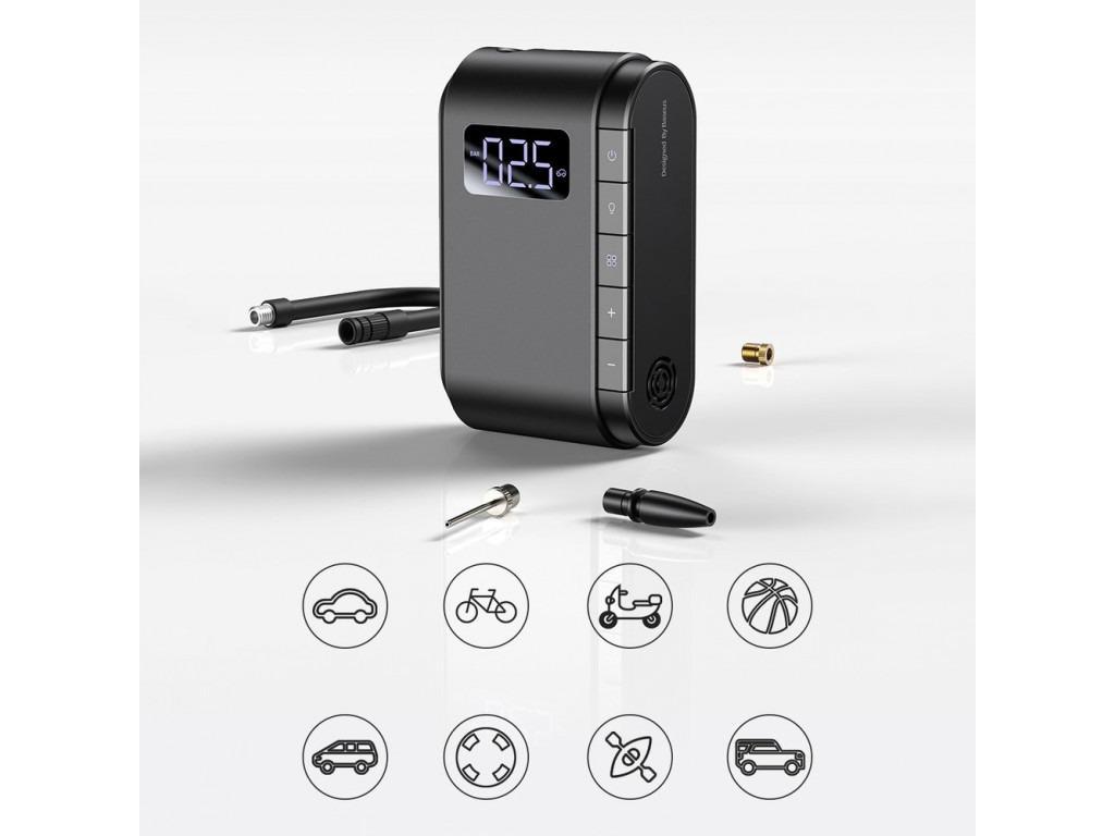 Насос автомобильный Baseus Dynamic Eye Inflator Pump Black (CRCQB03-01) - фото 6 Насос автомобильный Baseus Dynamic Eye Inflator Pump Black (CRCQB03-01) - фото 6