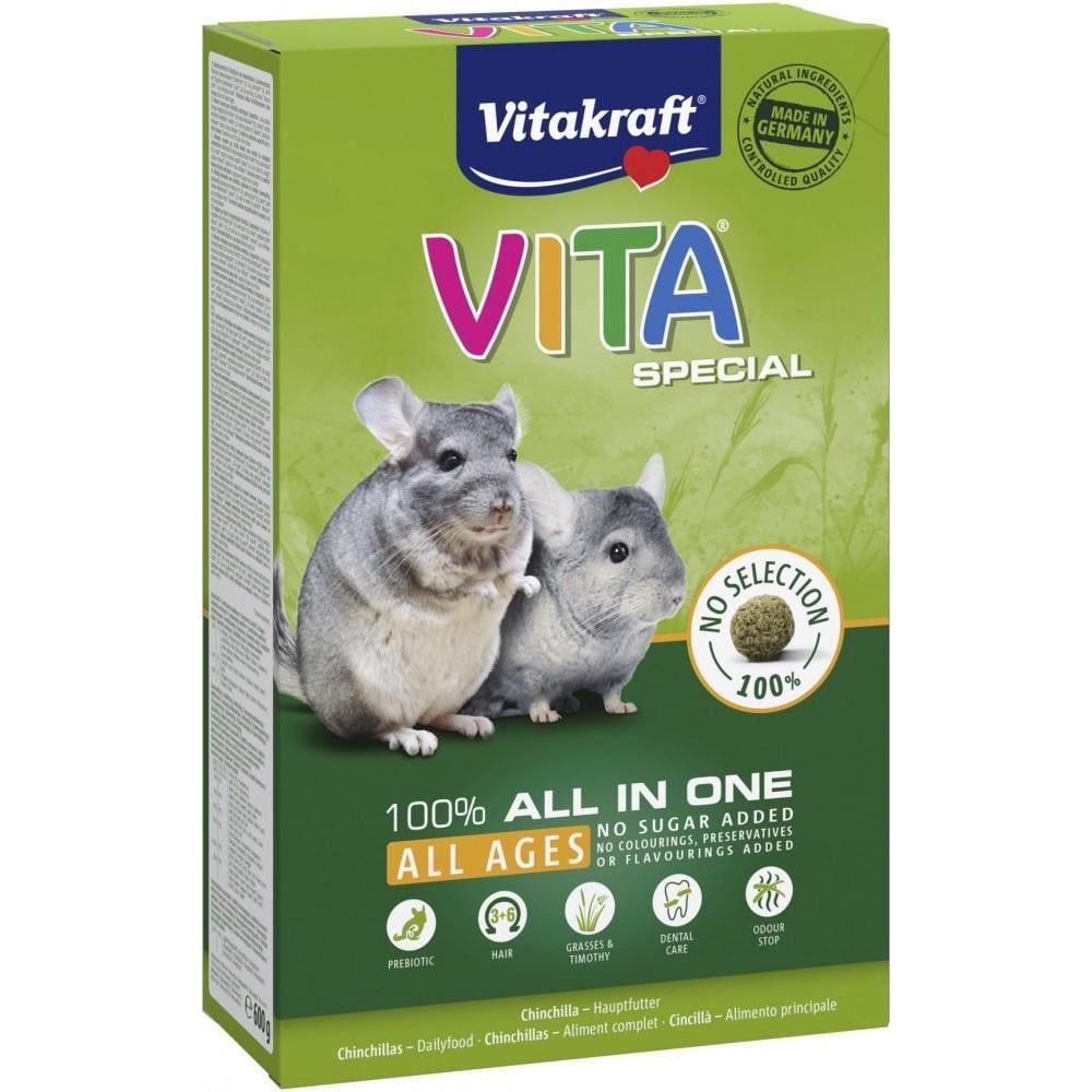 Корм Vitakraft Premium Menu Vital для шиншилл 600 г (4008239652089)
