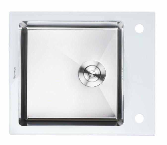 Мийка для кухні Platinum HANDMADE White Glass (000034804) Мийка для кухні Platinum HANDMADE White Glass (000034804)