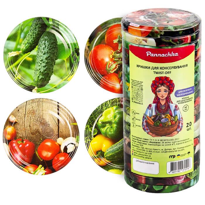 Крышка для консервации Панночка Овощи Твист 66 мм 240 шт. (8926)
