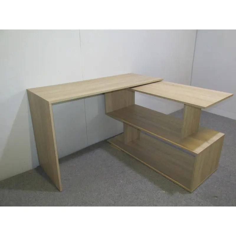 Стол компьютерный Джеко 1200 поворотный с полками 120х50х76,6 см Антрацитовый (24279265) - фото 9