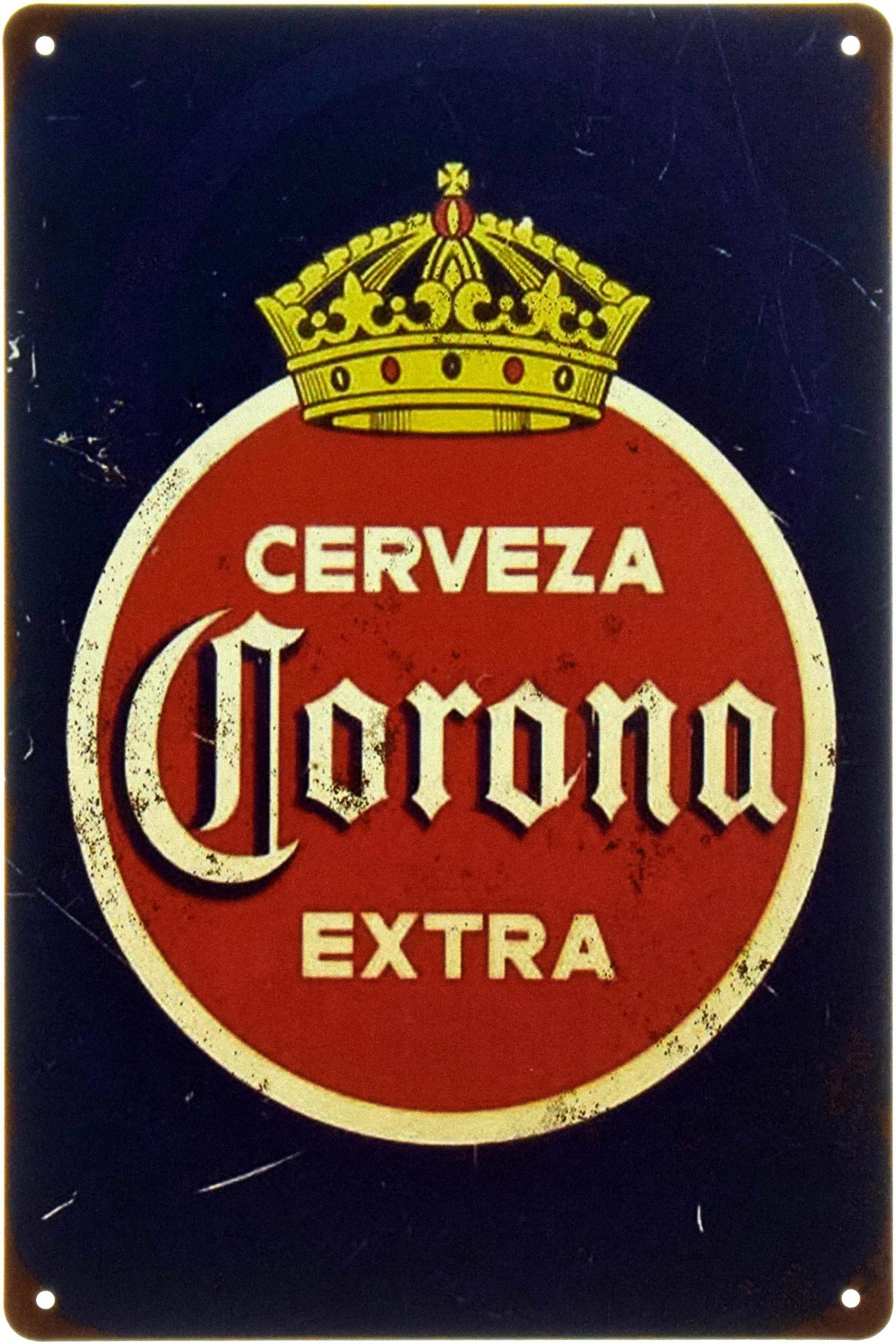 Табличка металлическая "Cerveza Corona Extra" 20x30 см (ms-104541)