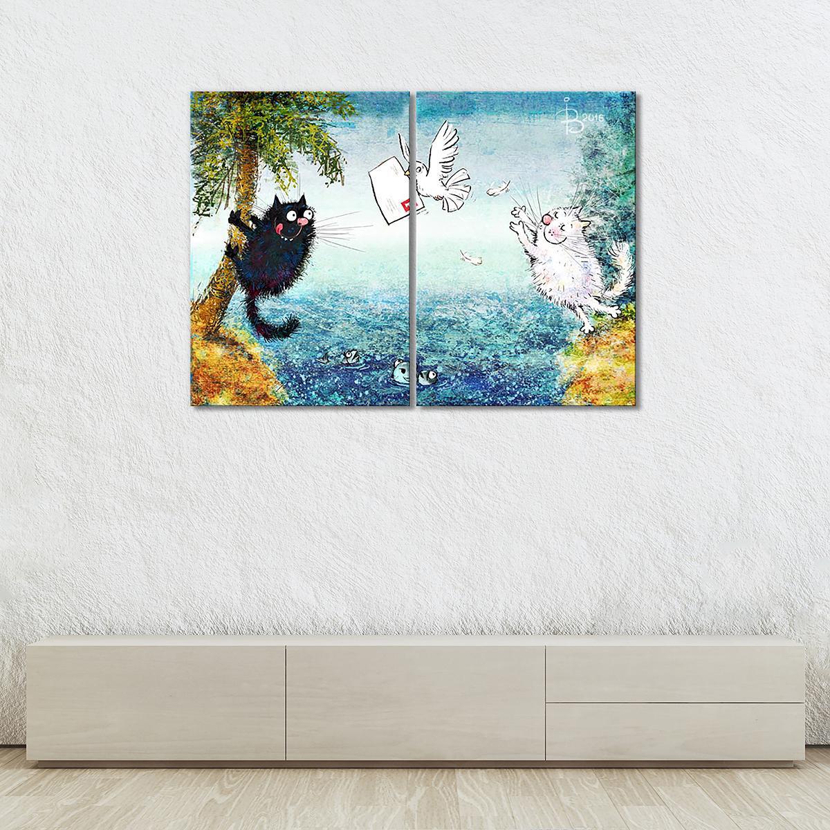 Модульная картина Послание 2 модуля 50x75 см