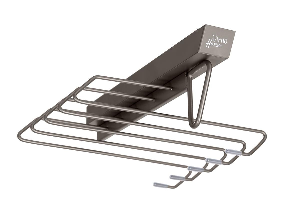 Брючница верхнего крепления Virno Home одинарная с доводчиком 425х145х350 мм Серый (133303)