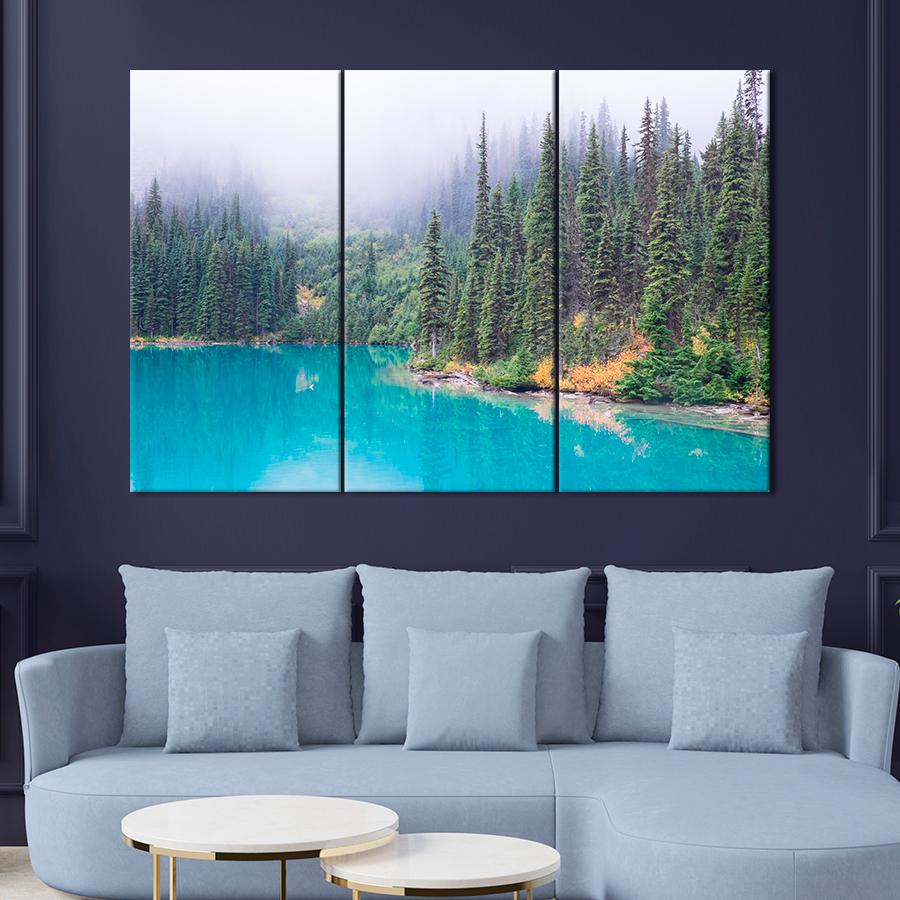 Картина природа Прекрасный пейзаж Джоффр Лейкс Парка 156x100 см (A1108-3)