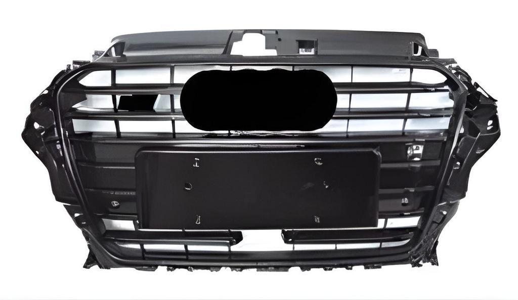 Передня решітка S-style 2012-2016 GT Tuning для Audi A3 2012-2020 ABS Чорний