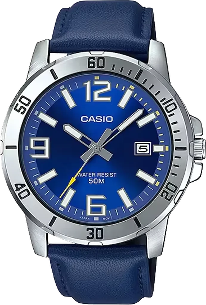 Мужские наручные часы Casio Timeless Collection MTP-VD01L-2B Синий (3150751449) Мужские наручные часы Casio Timeless Collection MTP-VD01L-2B Синий (3150751449)