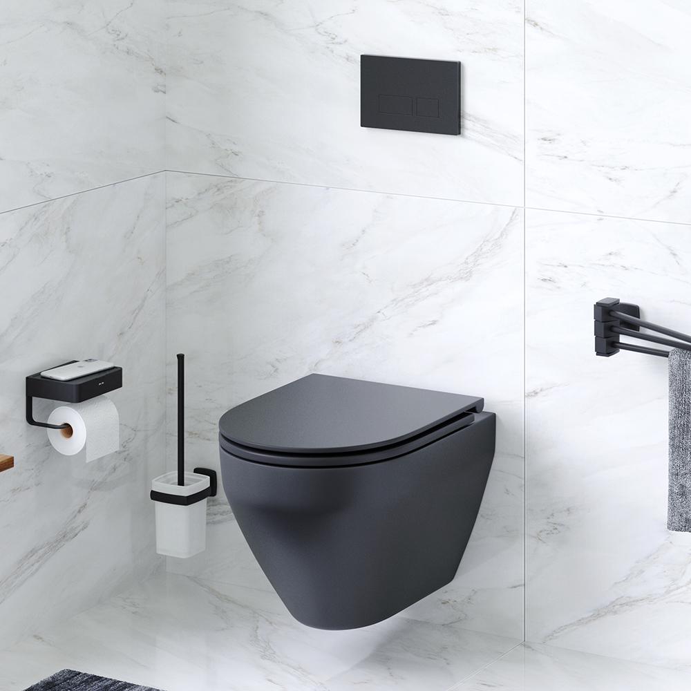 Унитаз подвесной AM.PM Spirit V2.0 FlashClean C701700MBSC безободковый с микролифтом (170675) - фото 9 Унитаз подвесной AM.PM Spirit V2.0 FlashClean C701700MBSC безободковый с микролифтом (170675) - фото 9