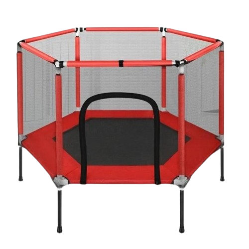 Батут для детей Atleto KRB03 комнатный с сеткой 160 см Красный (2371518116)