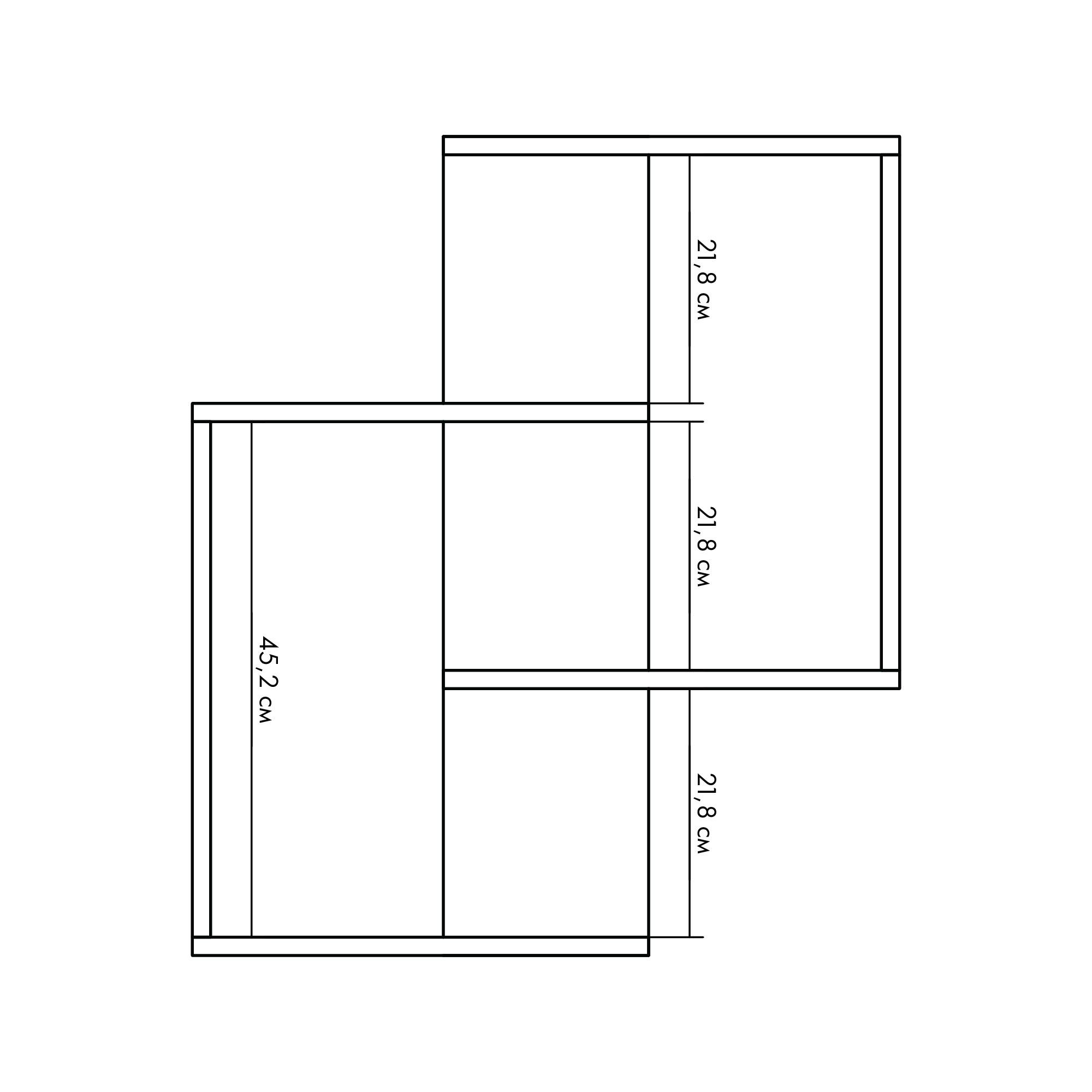 Полиця Даллас 62х71,8х19,6 см Антрацит (44C6) - фото 4