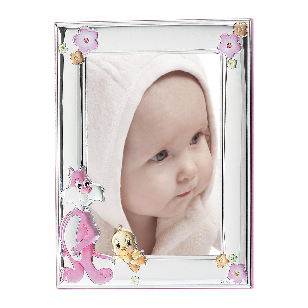 Фоторамка дитяча 13x18 см для хлопчика з сріблом 925 проби