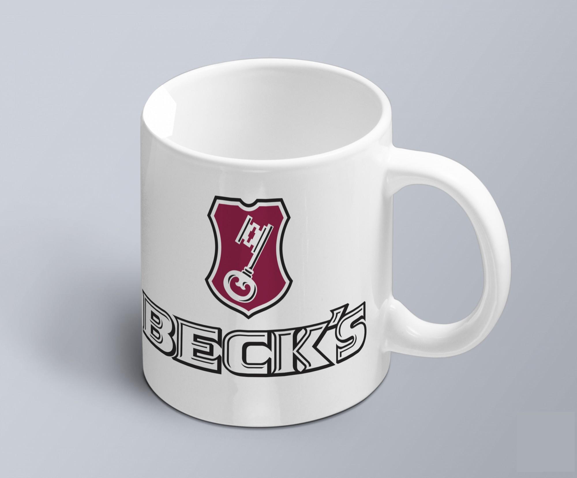 Чашка с принтом логотипа Beck`s (05010116003)