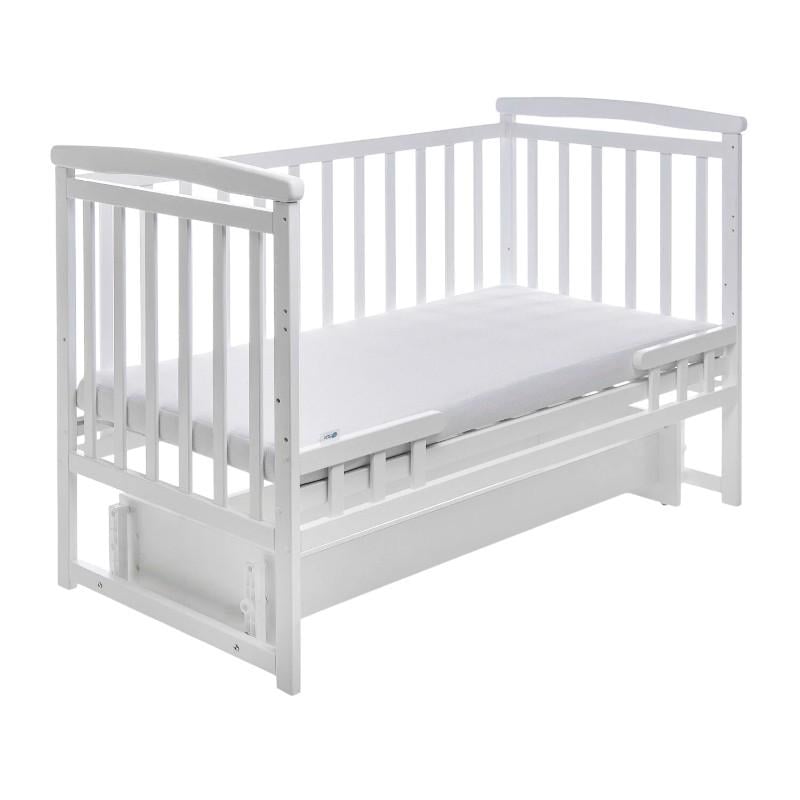Кровать-трансформер для детей без ящика маятниковый механизм Белый (DS-1011)
