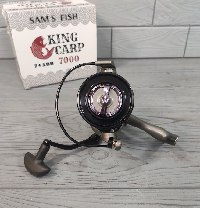 Катушка рыболовная Sams Fish King Carp 7000 7+1bb SF24157-7 с бейтраннером для карповой ловли - фото 3