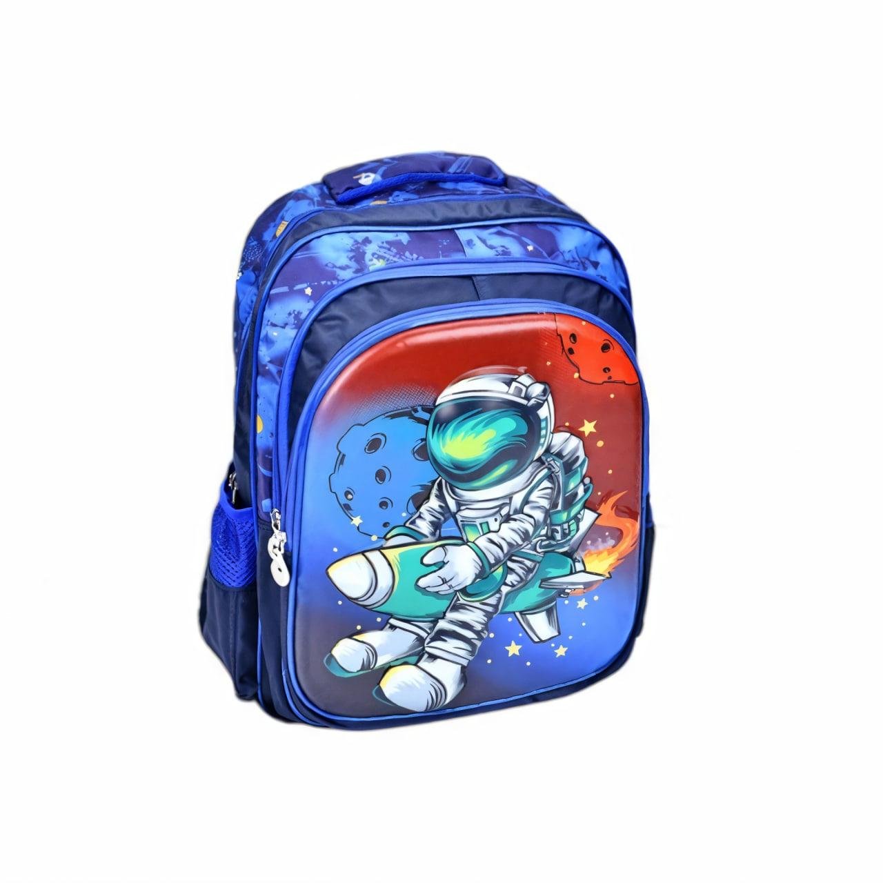 Детский рюкзак FG240502004A с тремя отделениями боковыми карманами и принтом 39x28x14 см Синий Детский рюкзак FG240502004A с тремя отделениями боковыми карманами и принтом 39x28x14 см Синий