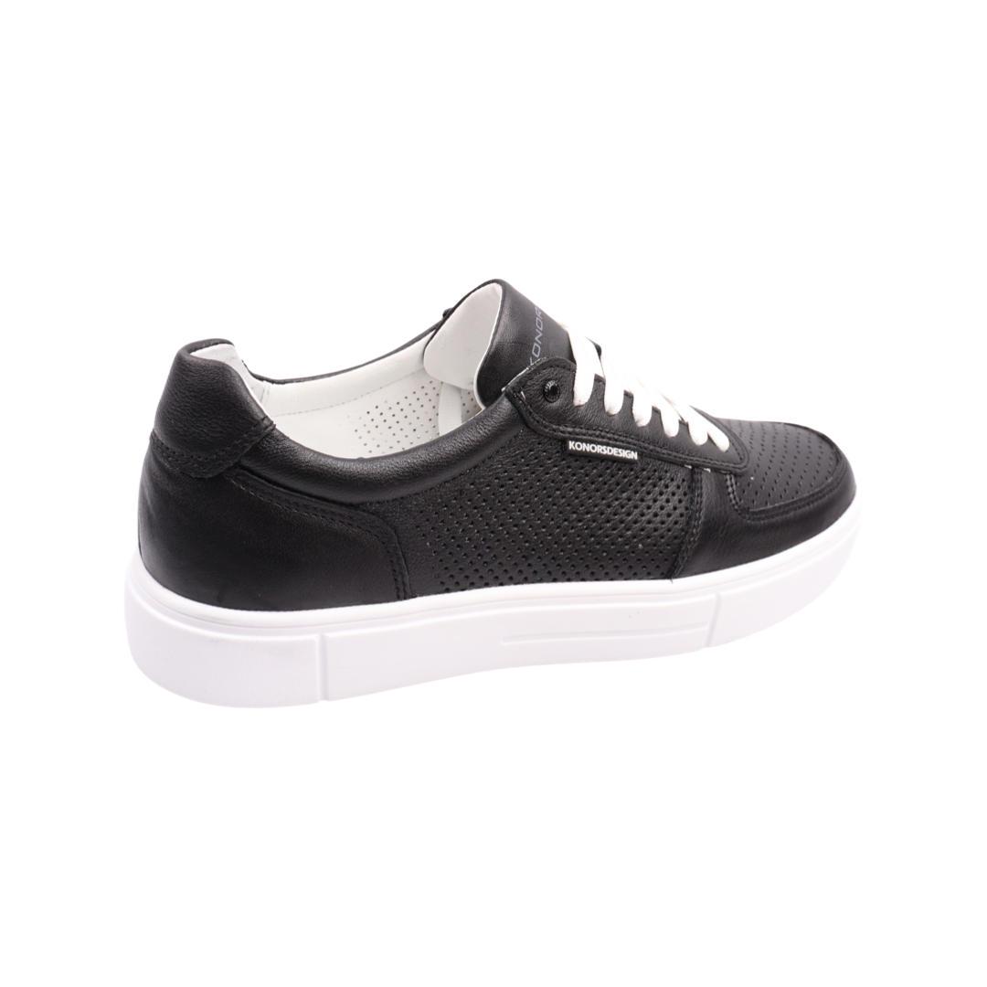 Кеди чоловічі Konors зі шкіри р. 42 Чорний (625-22LTCP) - фото 4