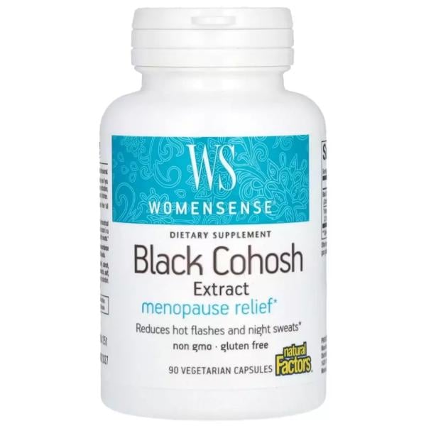 Натуральная добавка Natural Factors WomenSense Black Cohosh Extract Menopause Relief 90 veg. сaps. (000022128) Натуральная добавка Natural Factors WomenSense Black Cohosh Extract Menopause Relief 90 veg. сaps. (000022128)
