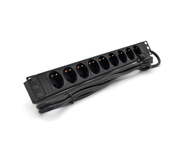 Подовжувач Ritar 220V на 9 розеток 1,8 м Black (1U-M9-K-GER)