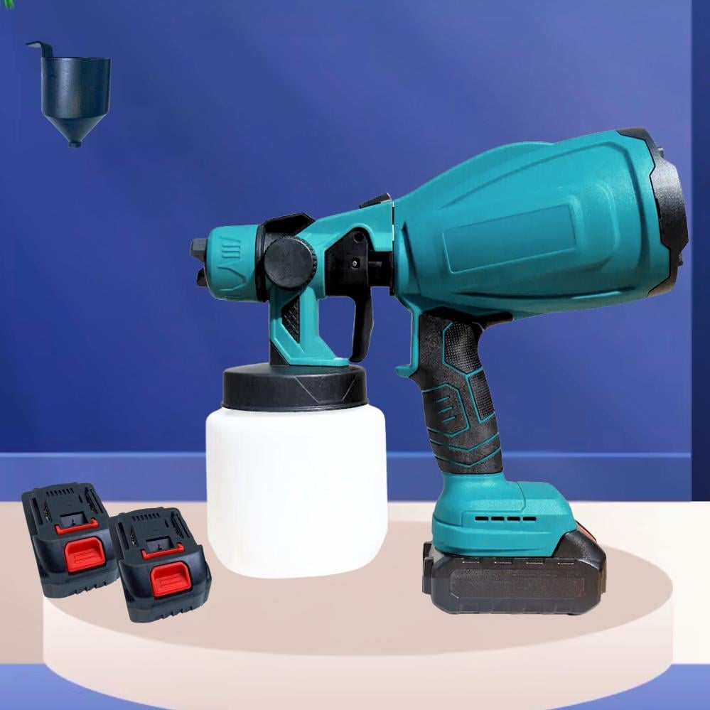 Фарбарозпилювач портативний з 2-ма акумуляторами 18 В та регулюванням ширини 1000 мл (120.1321) - фото 9