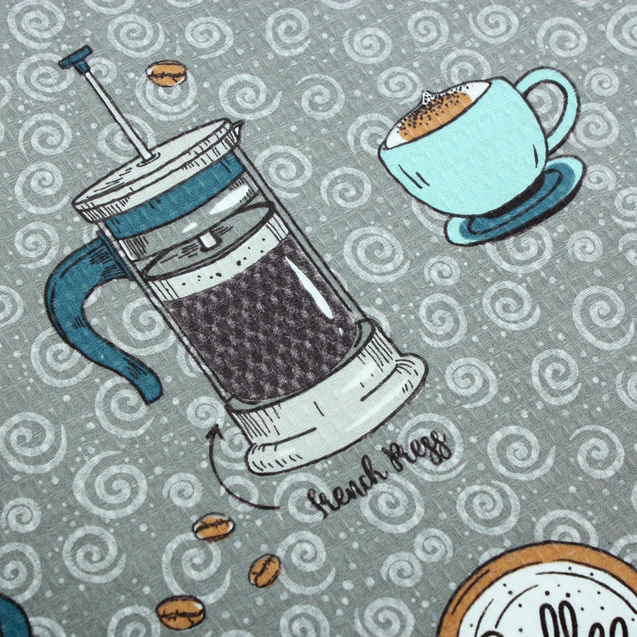 Кухонний рушник 0336 40х60 см Сірий (161033) - фото 3 Кухонний рушник 0336 40х60 см Сірий (161033) - фото 3