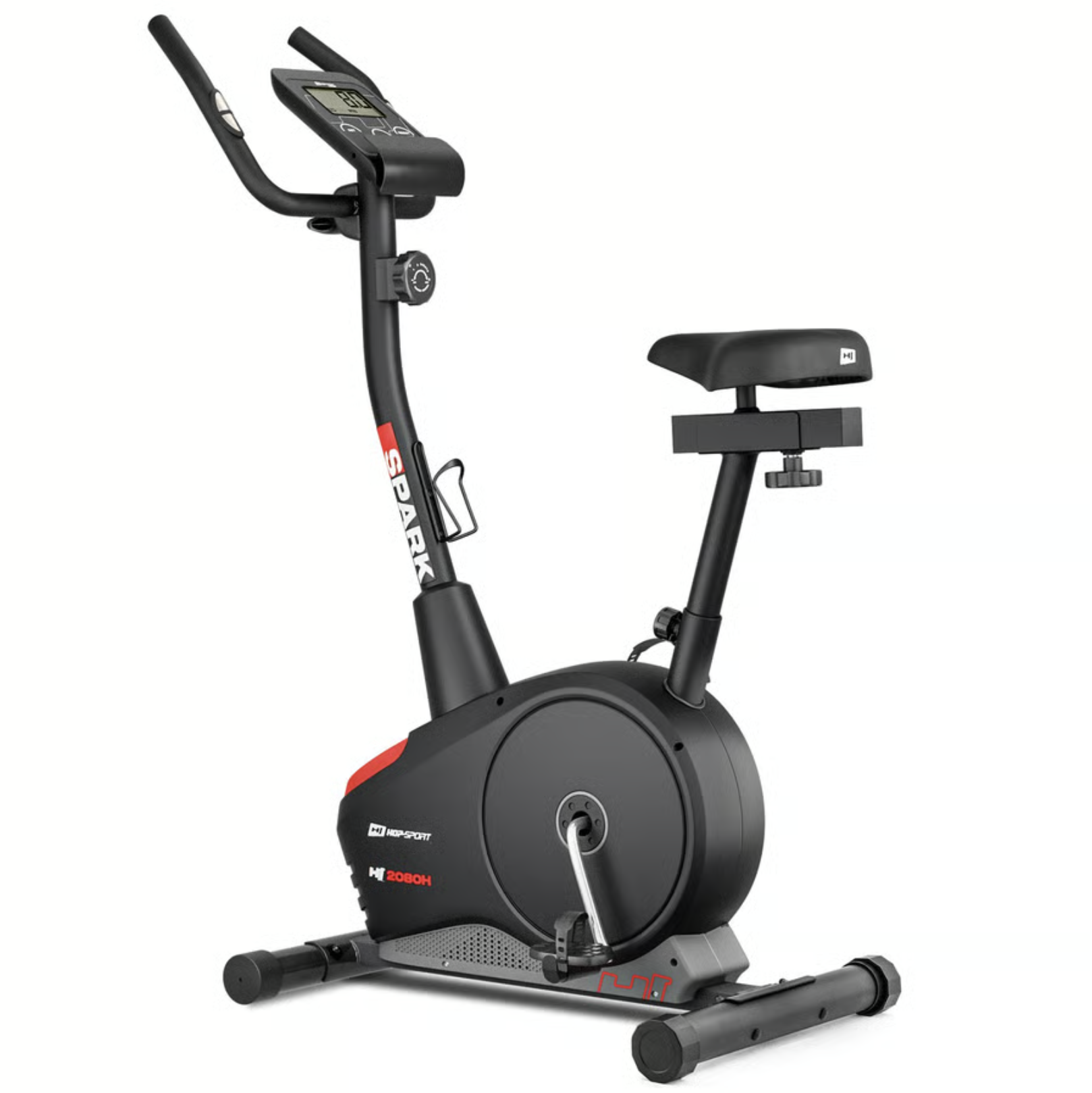 Велотренажер Hop-Sport HS-2080 Spark Черно-красный (2025)